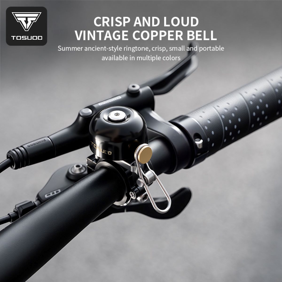 Bell Handlebar Ring - TOSUOD Retro Classical Bicycle Bell Clear