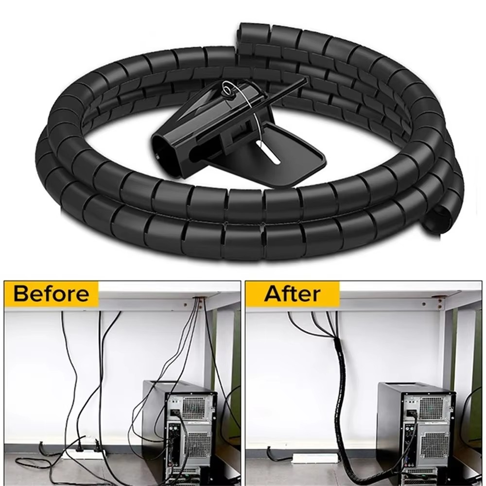 Cable Lock Flexible - 2M 16/10mm Flexible Spiral Cable Wire