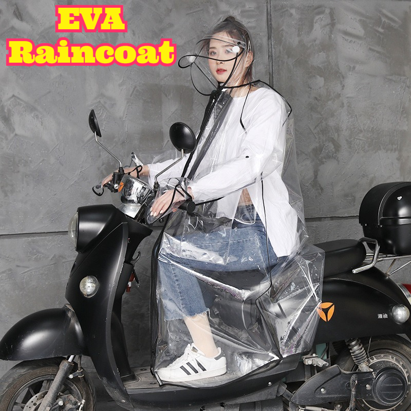 Transparent EVA Rain Poncho Ho - Cycling Commute Rain 评论和价格
