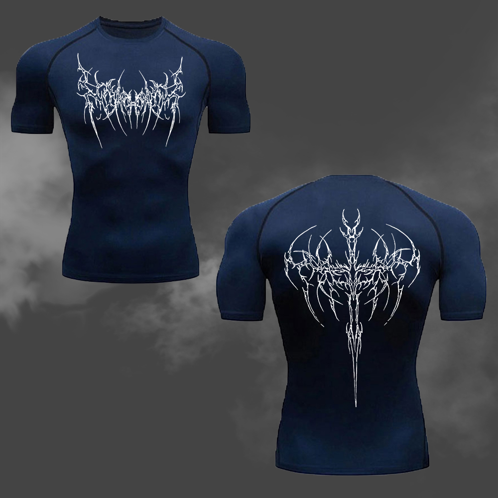 Men's Compression T-Shirt Goth - Cycling Commute Training 评论和价格