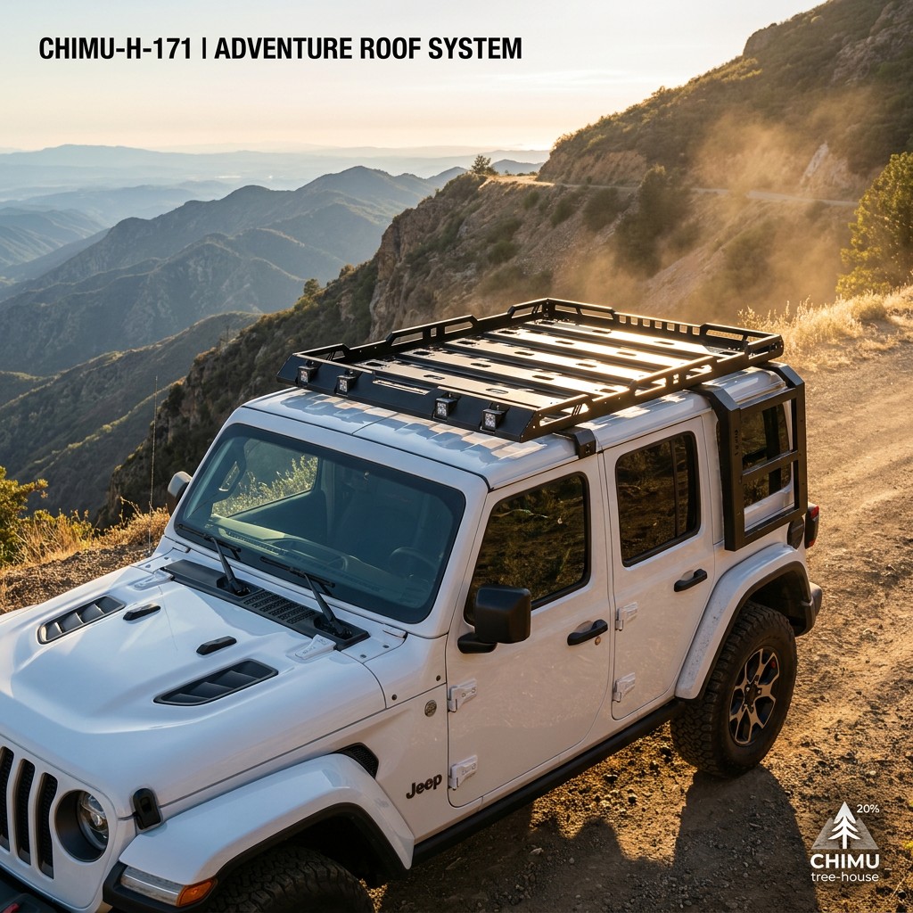 【CHIMU HOME】 for Wrangler JL J - Cargo Rack Aluminum 评论和价格