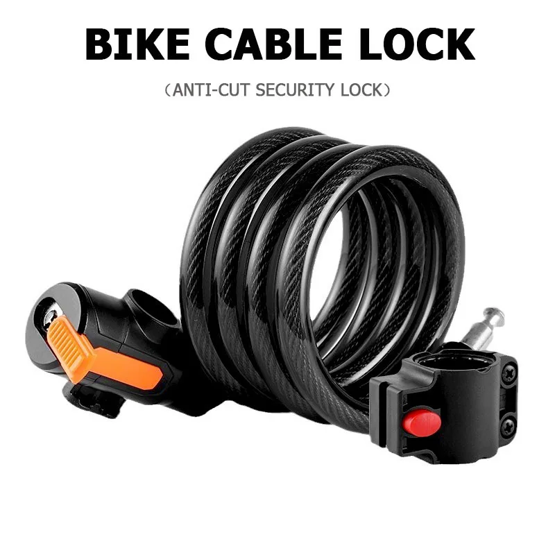 1SET Anti-Cut PVC Coated Keyed - Cable Lock Flexible 评论和价格