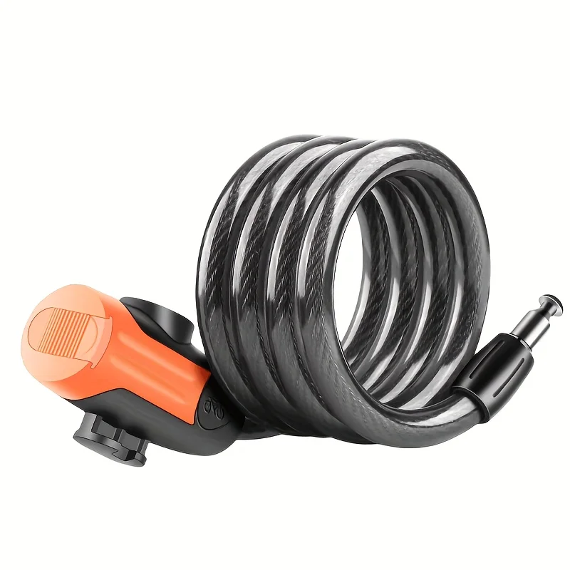 1SET Anti-Cut PVC Coated Keyed - Cable Lock Flexible 评论和价格