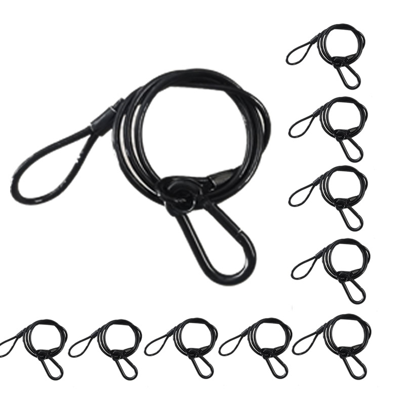 10pcs/lot Black 3mm*70cm Cable - Cable Lock Flexible 评论和价格