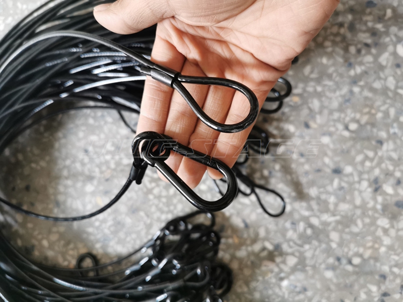 10pcs/lot Black 3mm*70cm Cable - Cable Lock Flexible 评论和价格
