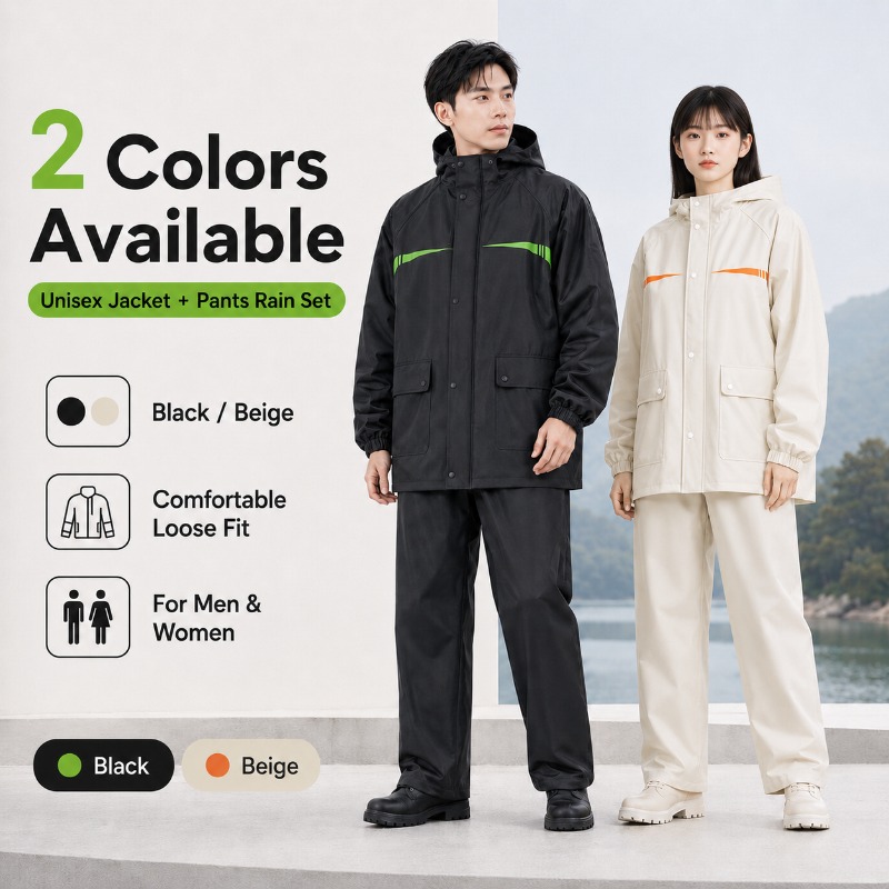 Unisex 2-Piece Waterproof Cycl - Cycling Commute Rain 评论和价格