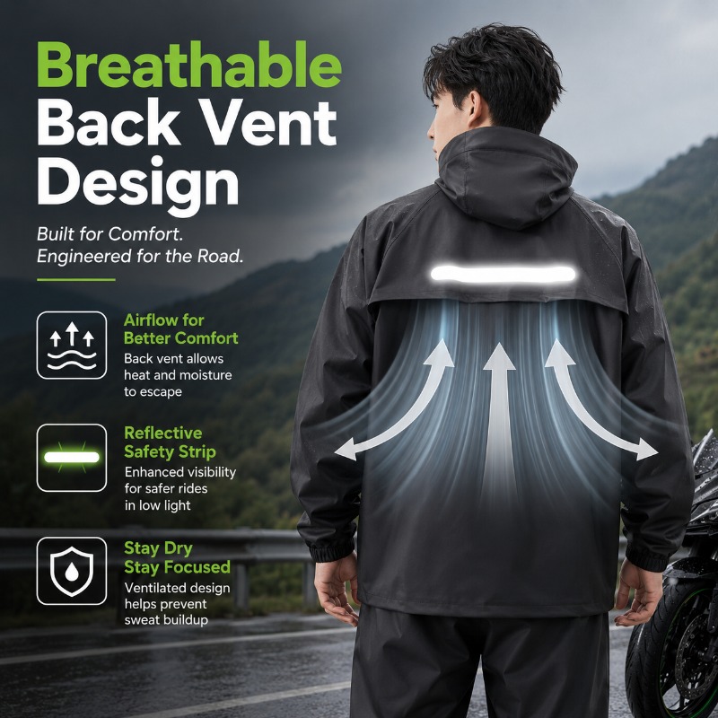 Unisex 2-Piece Waterproof Cycl - Cycling Commute Rain 评论和价格